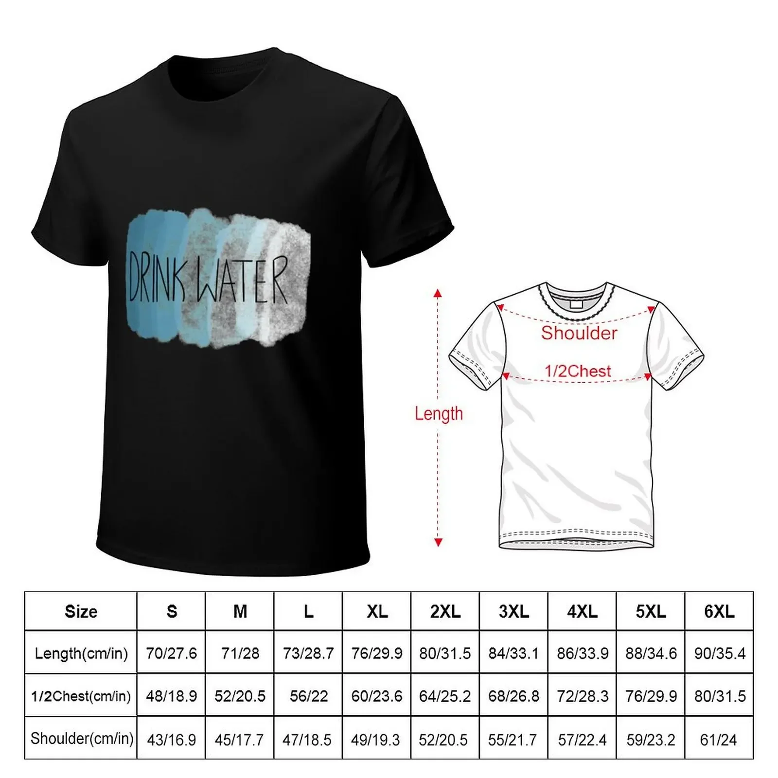 Drink water T-Shirt for a boy anime figures sublime graphic shirts t shirts for men