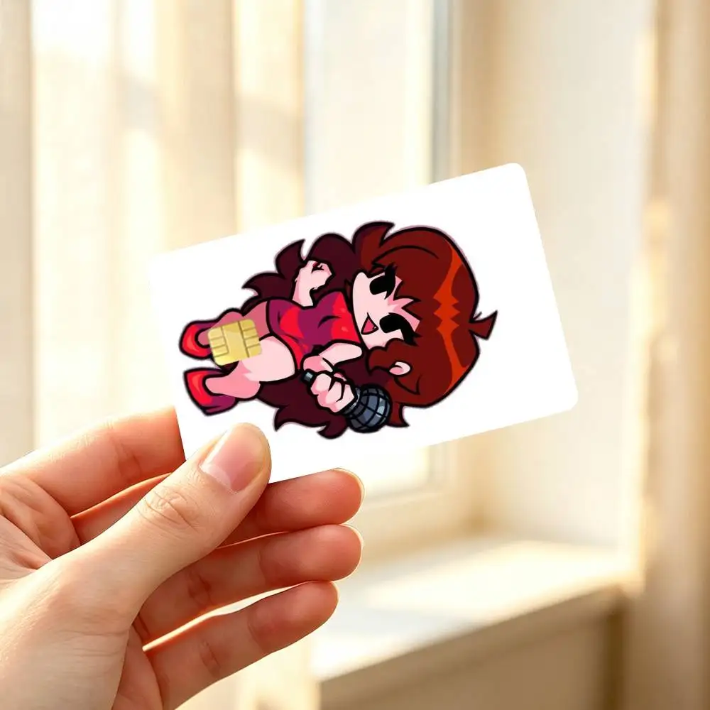 FNF Mid-Fight Masses Girlfriend Credit Card HD Stickers Premium matte film effectively prevents fingerprints and daily abrasion.