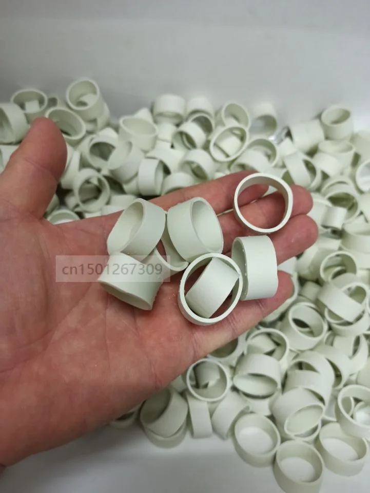 Small White Wide Rubber Bands Elastic Packing Tie For Packaging - diameter 2.5cm