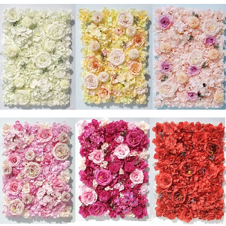 

Internet Celebrity Simulation Rose Peony Flower Wall Wedding Event Photography Background Wall Showcase Ornamental Flower Rows