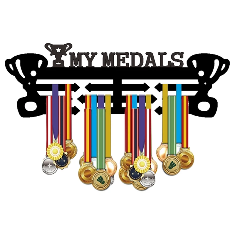 Medal Display Hanging Holder Rack Acrylic Hanger Bracket Wall Hooks Home Office Decor  Triathlon Running Running Sport Match