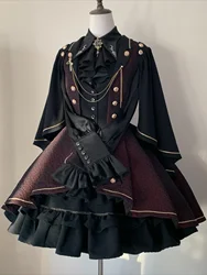 ~Fallen Moon Rule~Military Lolita Vest Dress Coat Retro Knight SK Shirt by SilentMars Pre-order 3 months