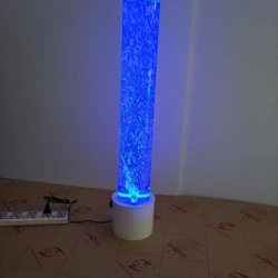 Customize the new colorful LED feng shui bubble decorative cylindrical fish tank water column light