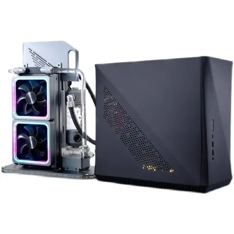 External water-cooled ITX 13th generation Core i7 13700K/RTX 4070Ti steel cannon mini computer