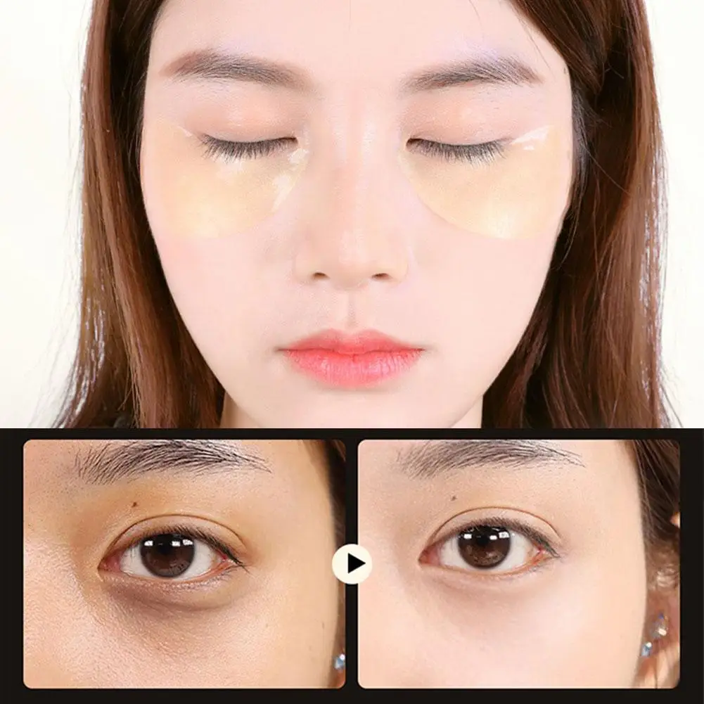 Eye patches Hyaluron Acid & Gold & Seaweed & Black Pearl Anti Wrinkle Dark Circles Crystal Collagen Gel Eye Masks