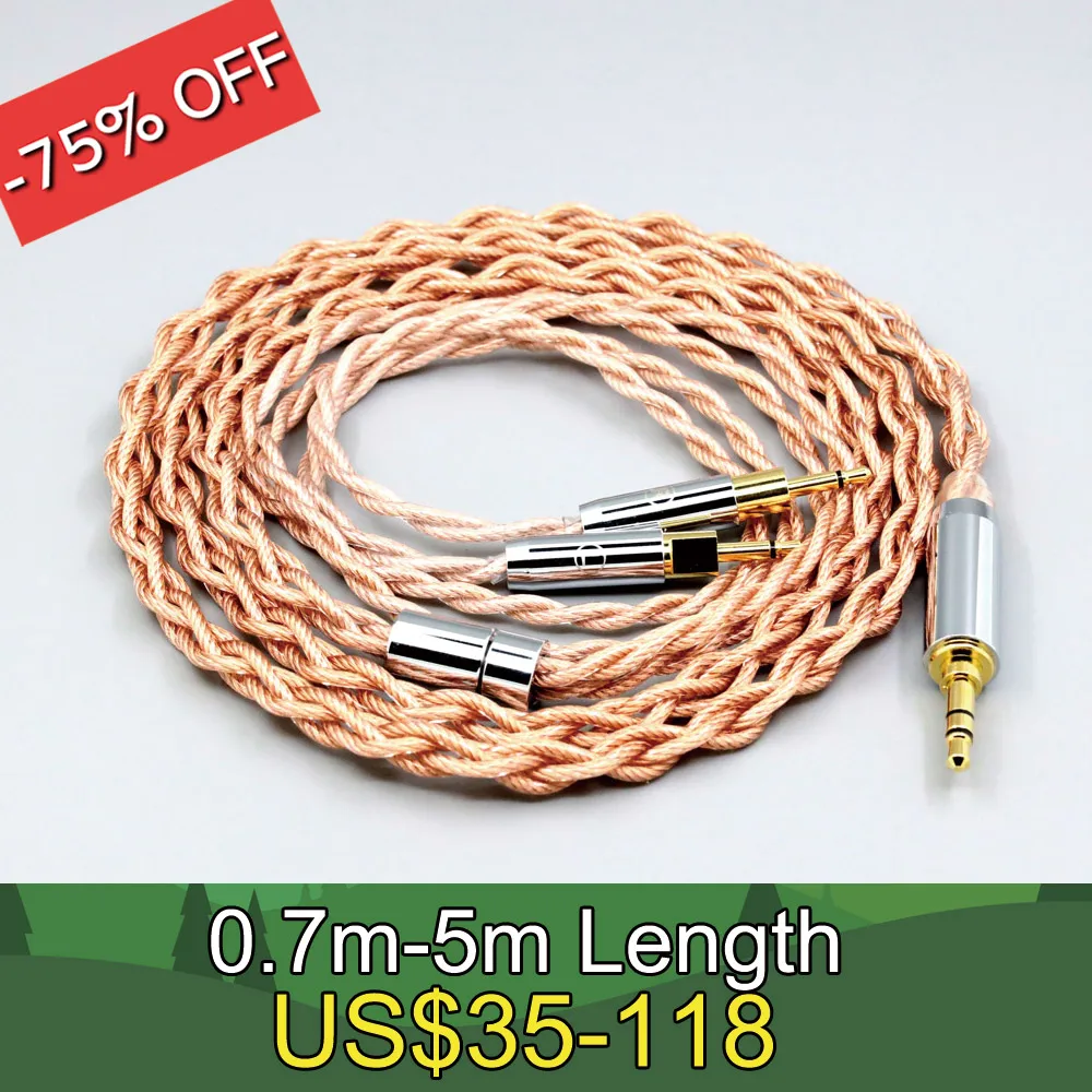 

Graphene 7N OCC Shielding Coaxial Mixed Earphone Cable For Sennheiser HD700 Headphone 2.5mm pin 4 core 1.8mm LN007773