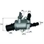 

TI14388 for thermostat (88 °) ASTRA H VECTRA C ZAFIRA B SIGNUM Z19DT Z19DT Z19DTH alpha 159 GRANDE PUNTO chrome