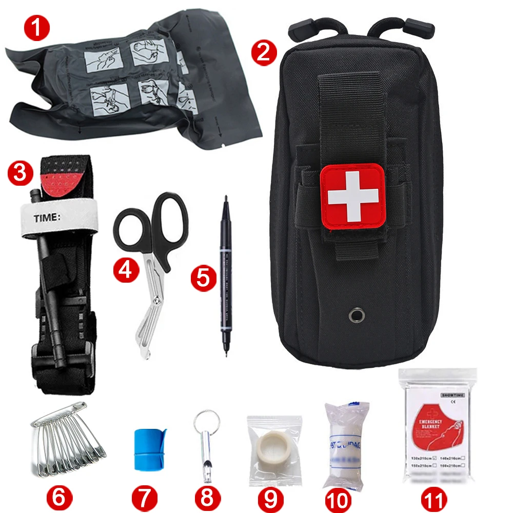 Multifunctional Survival Tools, First Aid Kit Tourniquet Outdoor Camping Equipment, Outdoor Survival Emergency Supplies