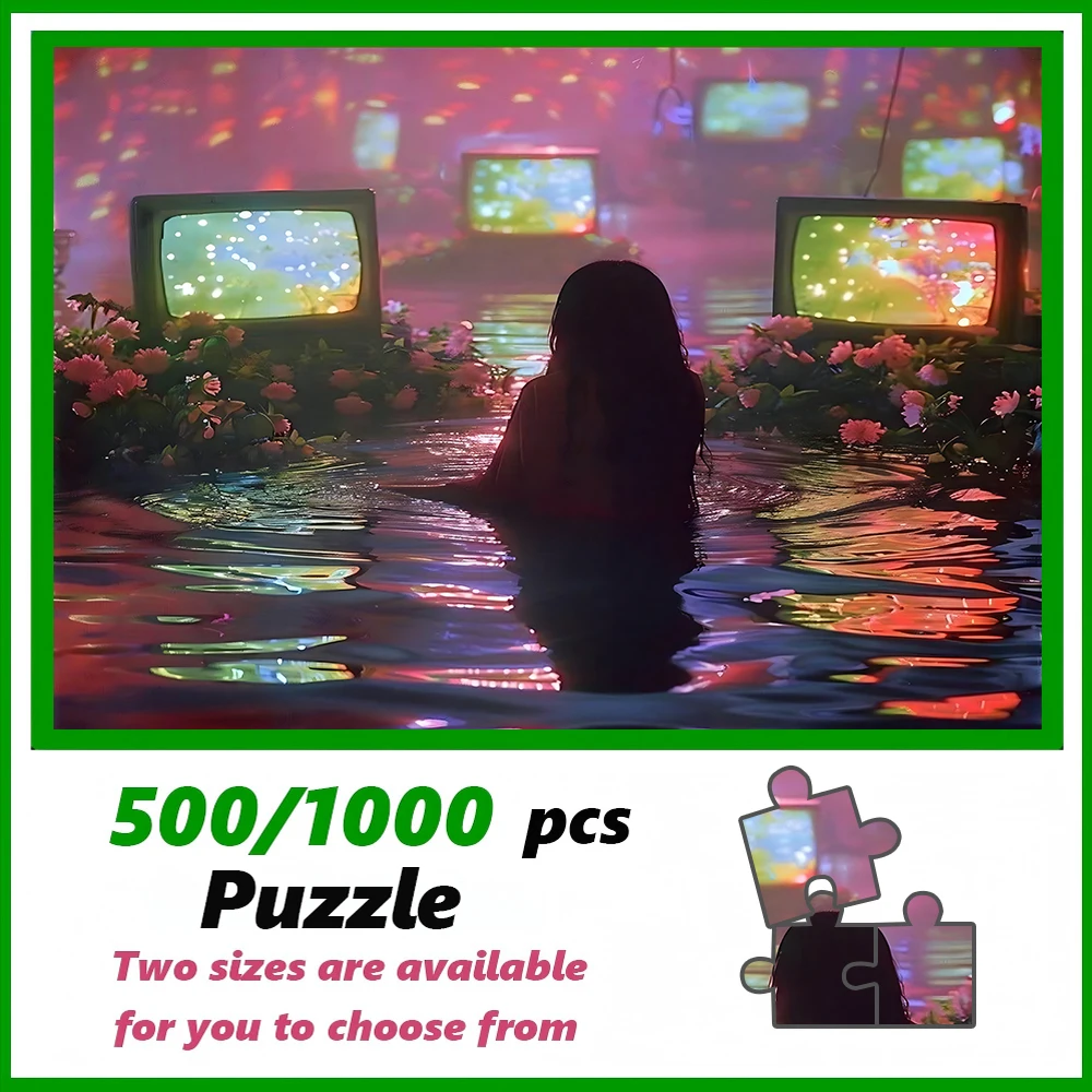 Un puzzle de haute qualité de 500/1000 pièces, parfait pour les adultes, est un jeu familial amusant qui aide à soulager le stress et est idéal pour les anniversaires.