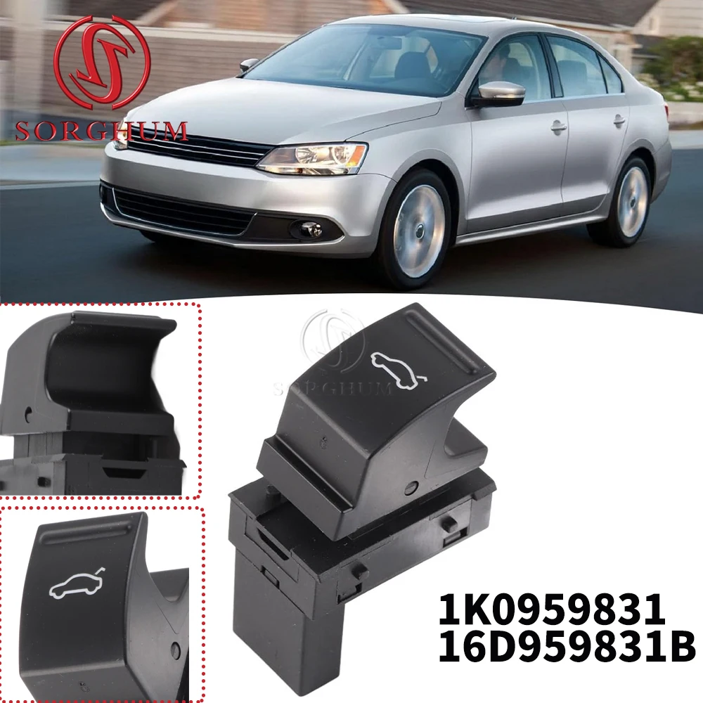 

1K0959831 16D959831B Rear Trunk Lock Button Trunk Lid Release Control Switch For Volkswagen Jetta MK6 Scirocco Polo 60 2009-2014