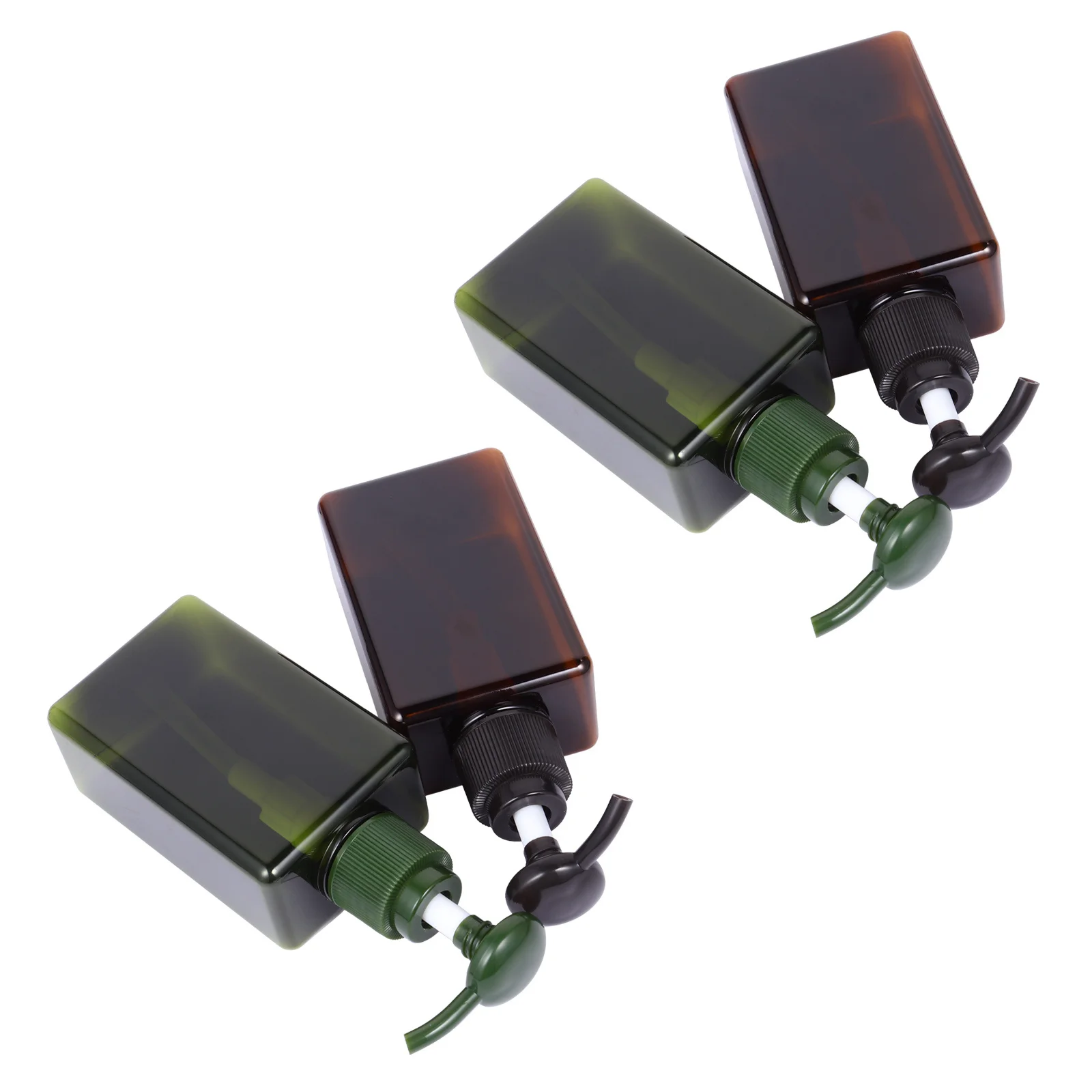 4개 150Ml 빈 로션 병 샴푸 샤워 젤 핸드 리필용 재사용 가능한 플라스틱 사각형 용기