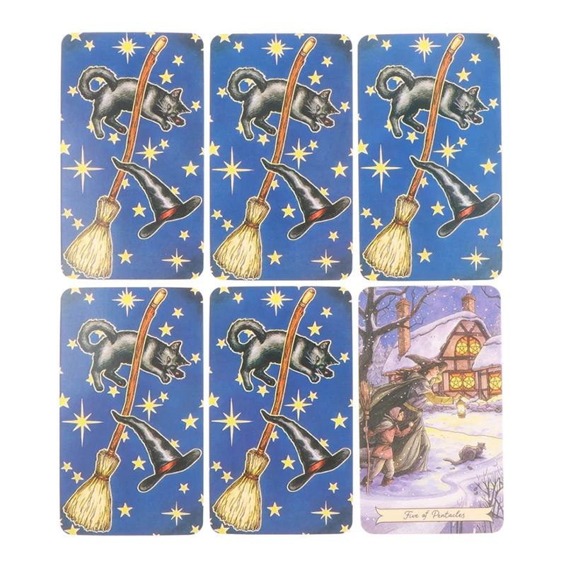 78Pcs Everyday Witch Tarot Cards Prophecy Divination Deck Party Board Game Tarot