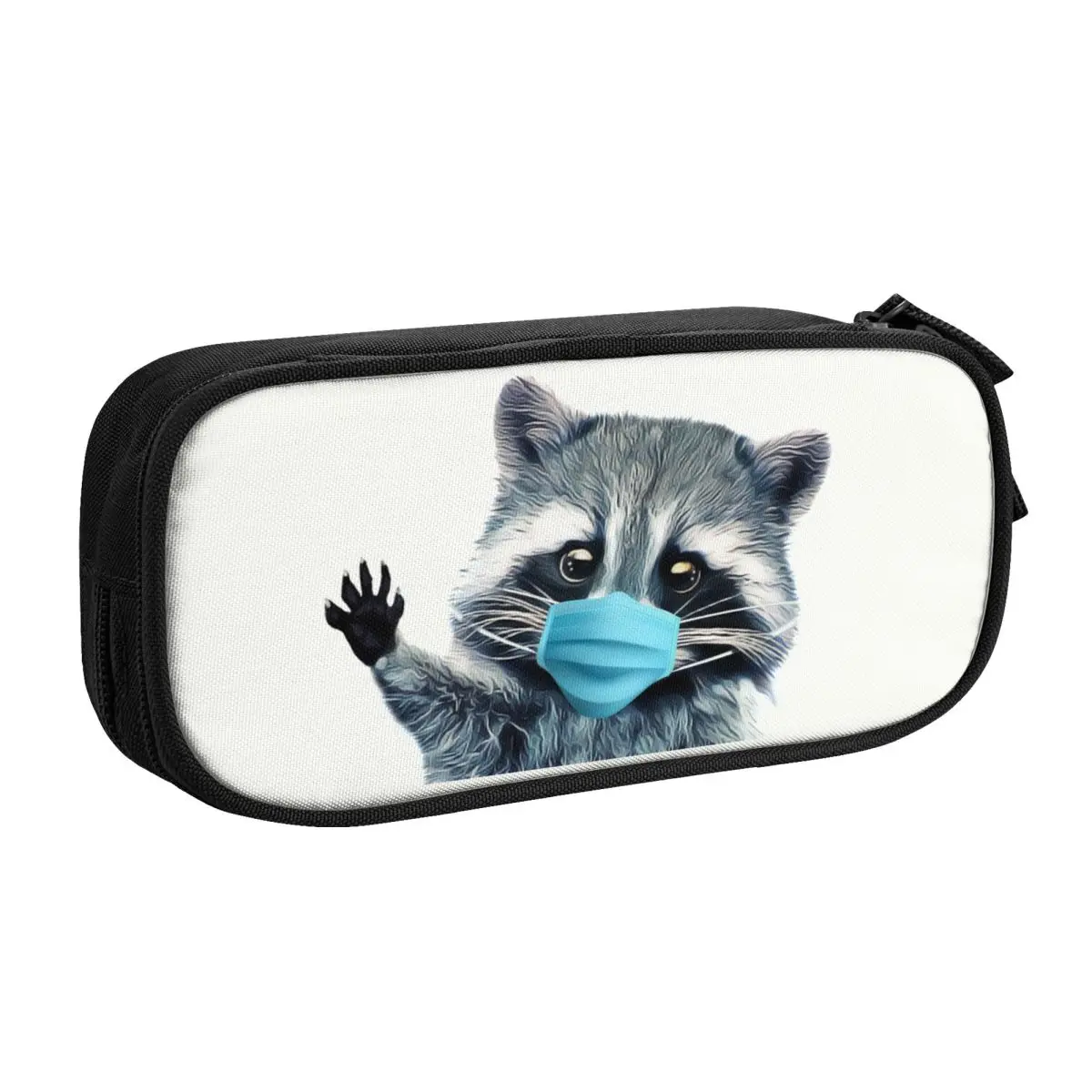 Custom Fashion Raccoon Trash Panda Kawaii Pencil Case Boy Girl Large Capacity Racoon Pencil Bag School Accessories