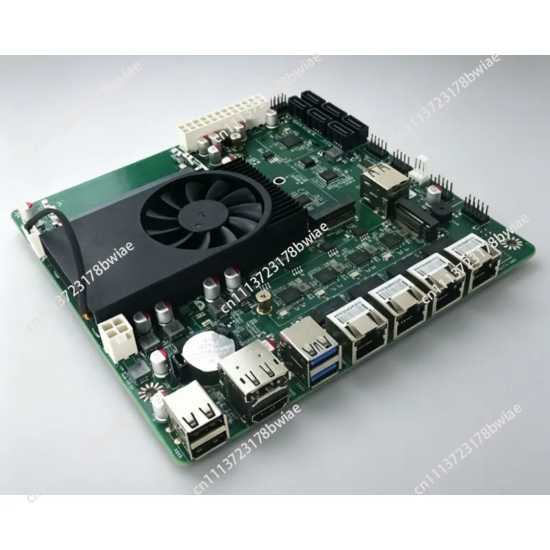 N5105 nas mini itx industrial motherboard, soft router i226-v b3 quad 2.5g ethernet ports, dual m.2 nvme, six sata3.0