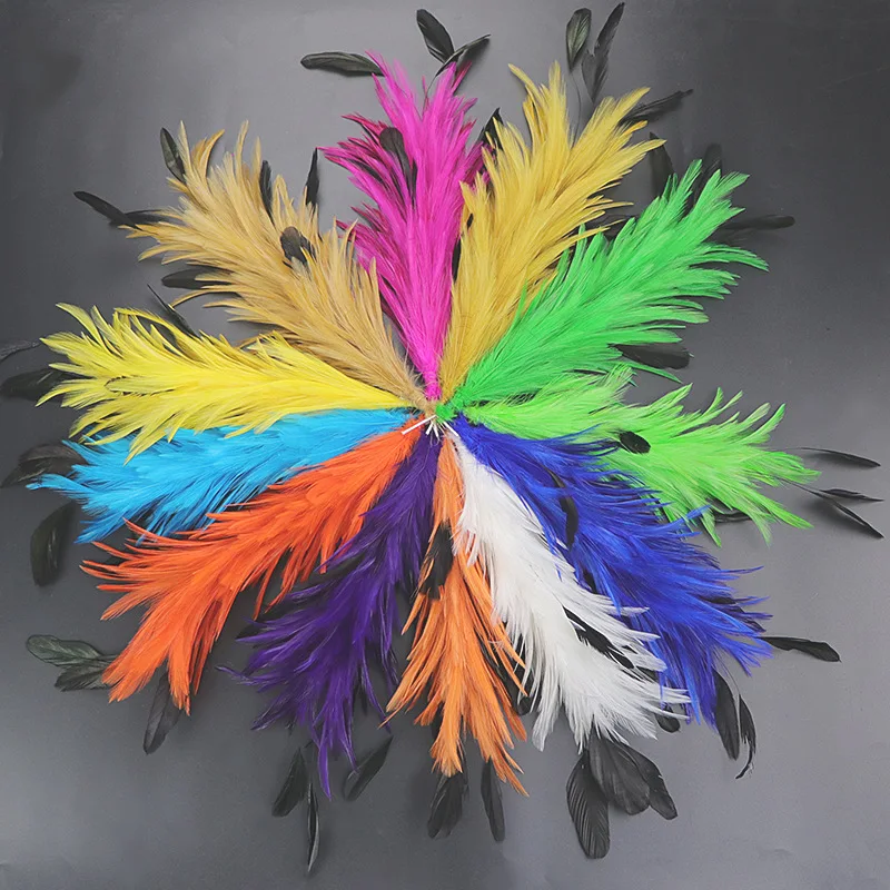 1Bunch Rooster Feather Flower Plumes for Hat Making Headdress DIY Craft Accessories