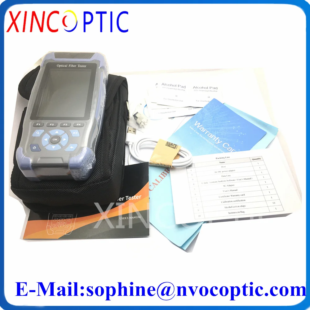 Mini-Pro OTDR NK3200S NK3200D Optic Fiber Tester,Fibre Reflectometer with VFL OLS OPM Event Map 24dB for 64km