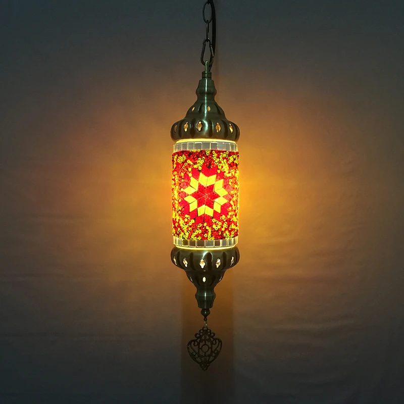 

Exotic characteristic creative Bohemian coffee Western restaurant Bar corridor Turkish glass decorative chandelier