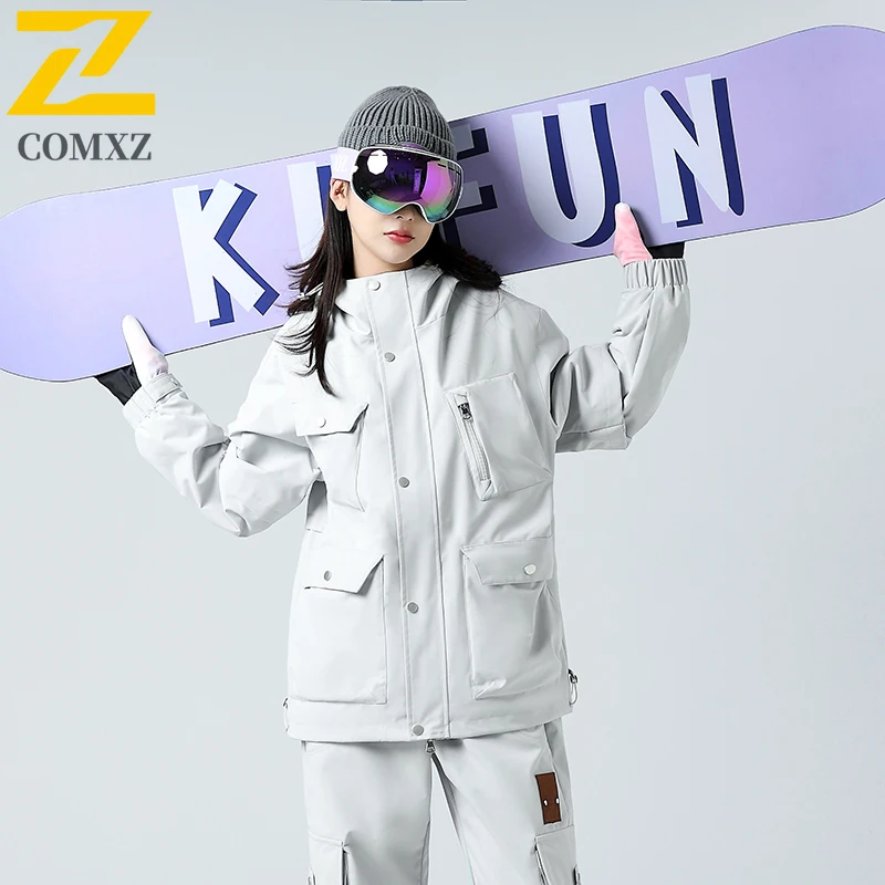 EiAO 3-in-1 سترة انفصال الشتاء الحرارية سترة واقية مع أسفل الداخلية للمشي لمسافات طويلة السفر التخييم الرجال النساء معطف مقاوم للماء #2