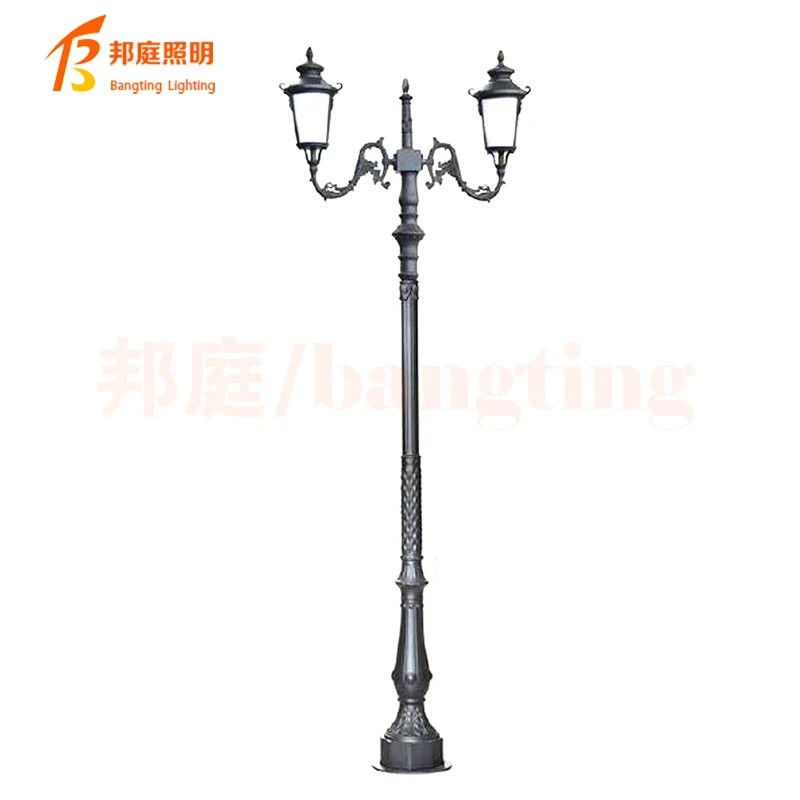 European Style Antique Outdoor Home Garden Pillar lamp Main Gate lights