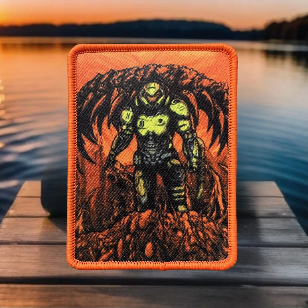 

Doom Morale Guy Printed Hook and Loop Patches for Clothing Tactical Badge Military Army Armband Backpack Decorative Sticker