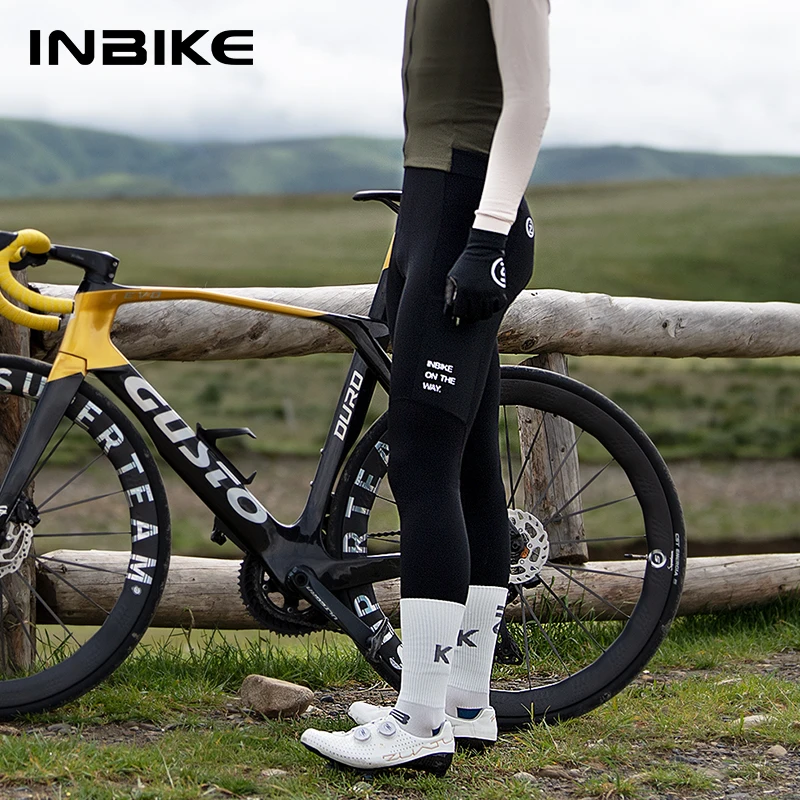 

Inbike мужские зимние брюки с 3d подкладкой, велосипедные брюки с карманами, велосипедные брюки, зимняя термофлисовая одежда для велоспорта для мужчин