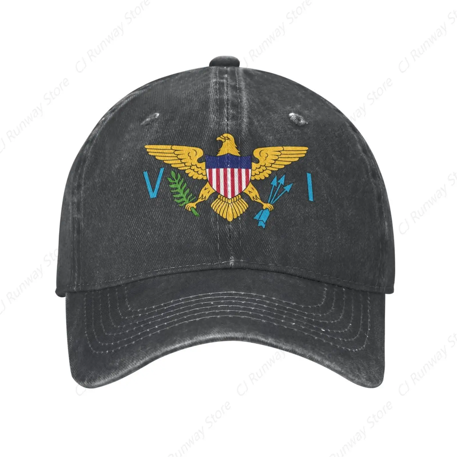 Virgin Islands Flag Baseball Cap Golf Dad Hat Adjustable Unconstructed for Men Women