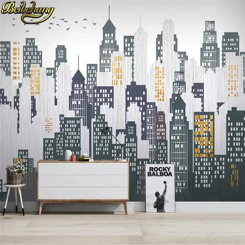 

Оригинальные обои в скандинавском стиле, ретро, современные, минималистичные, для телевизора, дивана, фоновой стены, настенная роспись, 3D-обои, декор для спальни, наклейки