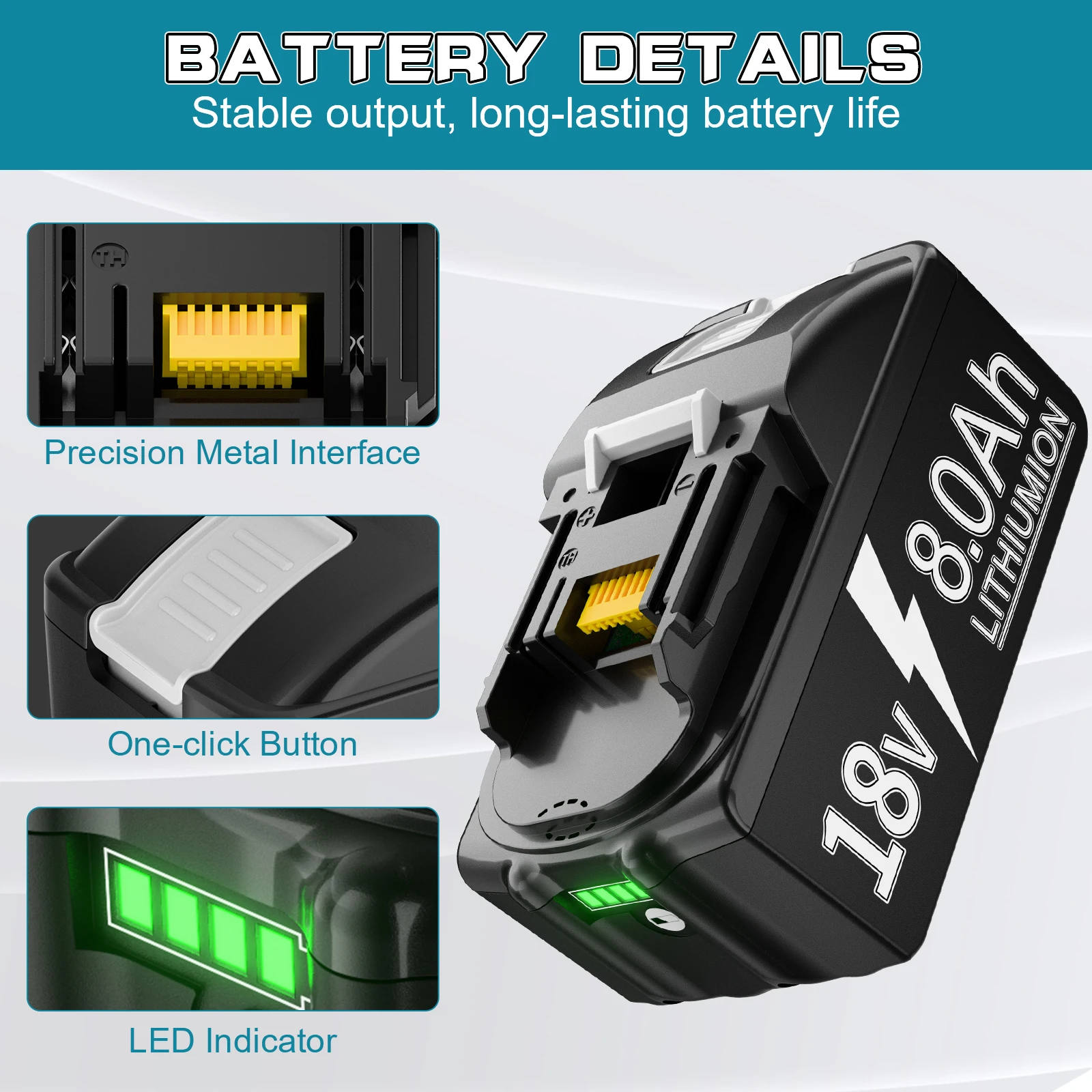 8000mah لماكيتا BL1830 قابلة للشحن 18650 لماكيتا BL1830 BL1860 BL1890 18 فولت أدوات كهربائية لاسلكية لبطارية ماكيتا LXT