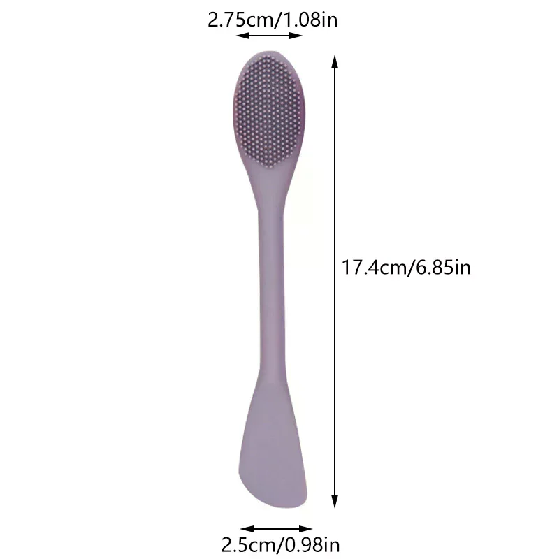 مزدوج الرأس سيليكون قناع الوجه فرشاة تدليك الوجه تنظيف فرشاة DIY الطين فيلم مكشطة أداة العناية بالوجه سبا صالون تجميل #5