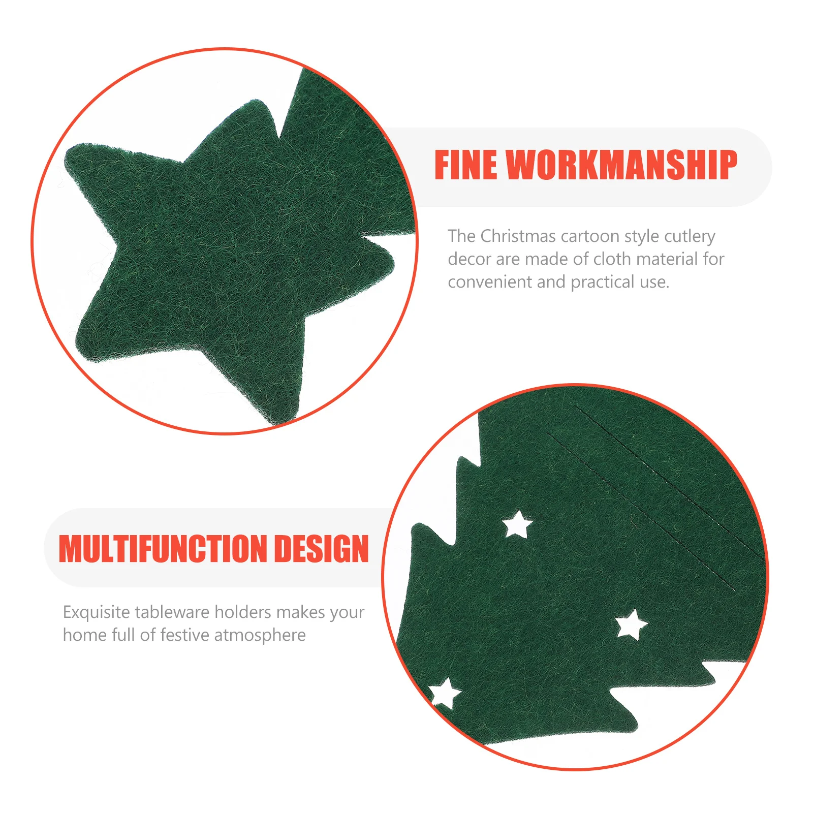 

4Pcs Christmas Cutlery Sleeve Cloth Xmas Tree Tableware Bags for Party Dining Decor Cutlery Holder Silverware Protective Covers