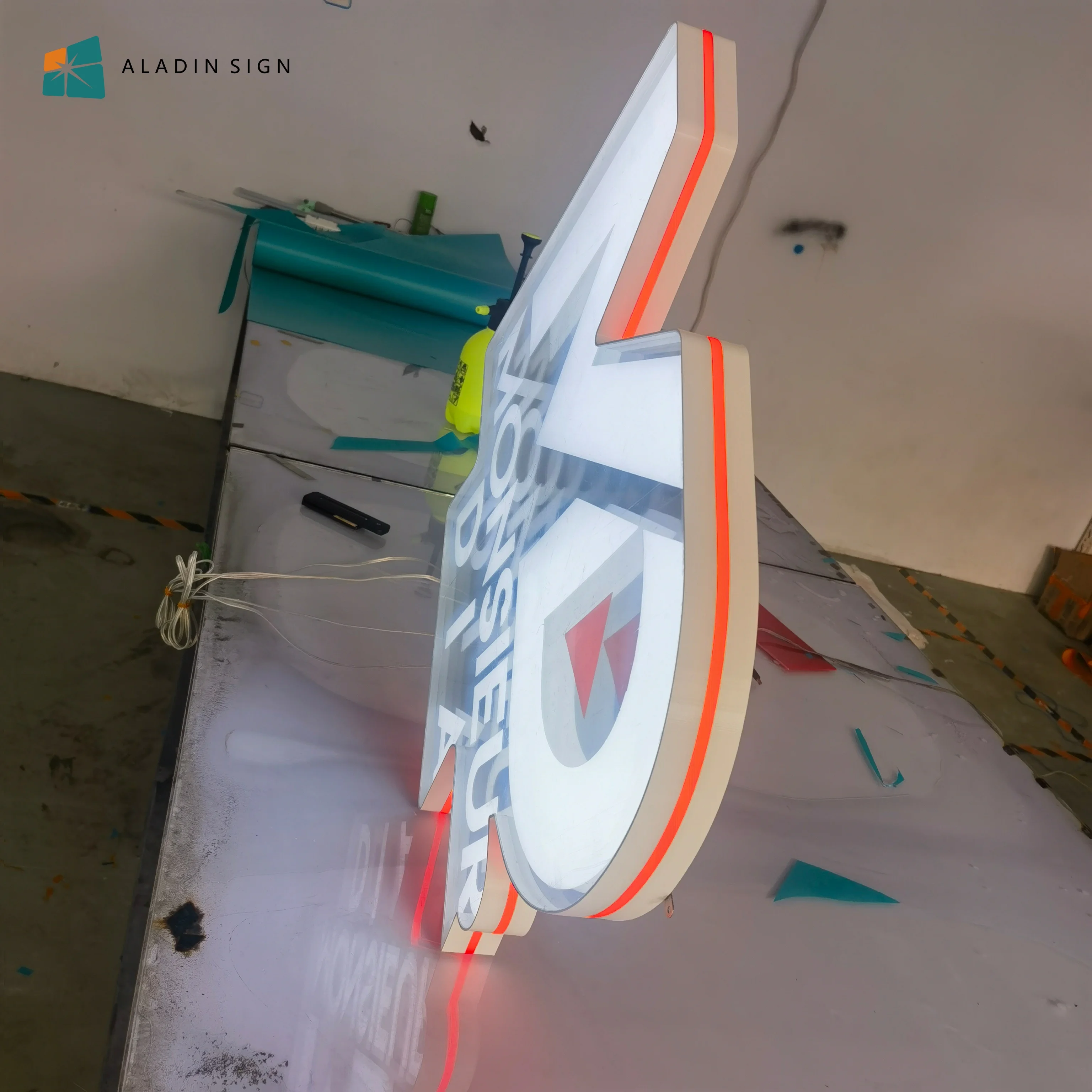 3D Printed Abyss Mirror Custom Remote Control Color Changing Environmentally Friendly and Durable Indoor Advertising Decoration