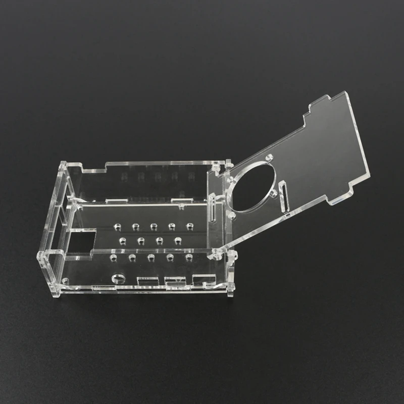 Para Raspberry Pi 4a generación carcasa acrílica, funda transparente de disipación de calor para Raspberry Pi 4B+