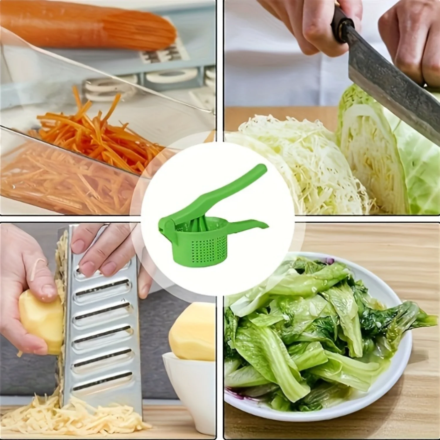 1-Pack Large Handheld Vegetable Dehydrator - Manual Fruit and Vegetable Juicer - Drain and Filter Kitchen Gadget for Dumpling Fi