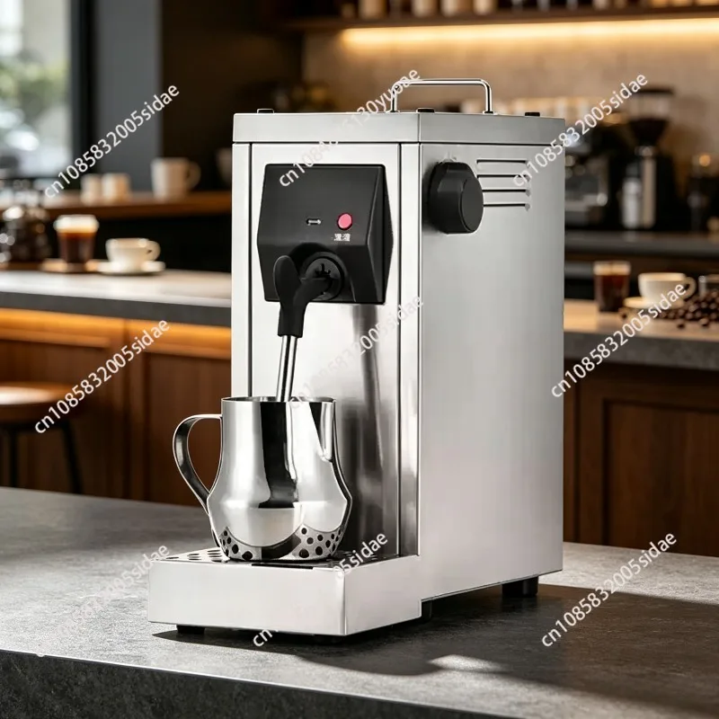MS130T Milk Frother Tea Shop Commercial Automatic Steam Engine Coffee Frothing Machine Intelligent Full  Setting Temperature