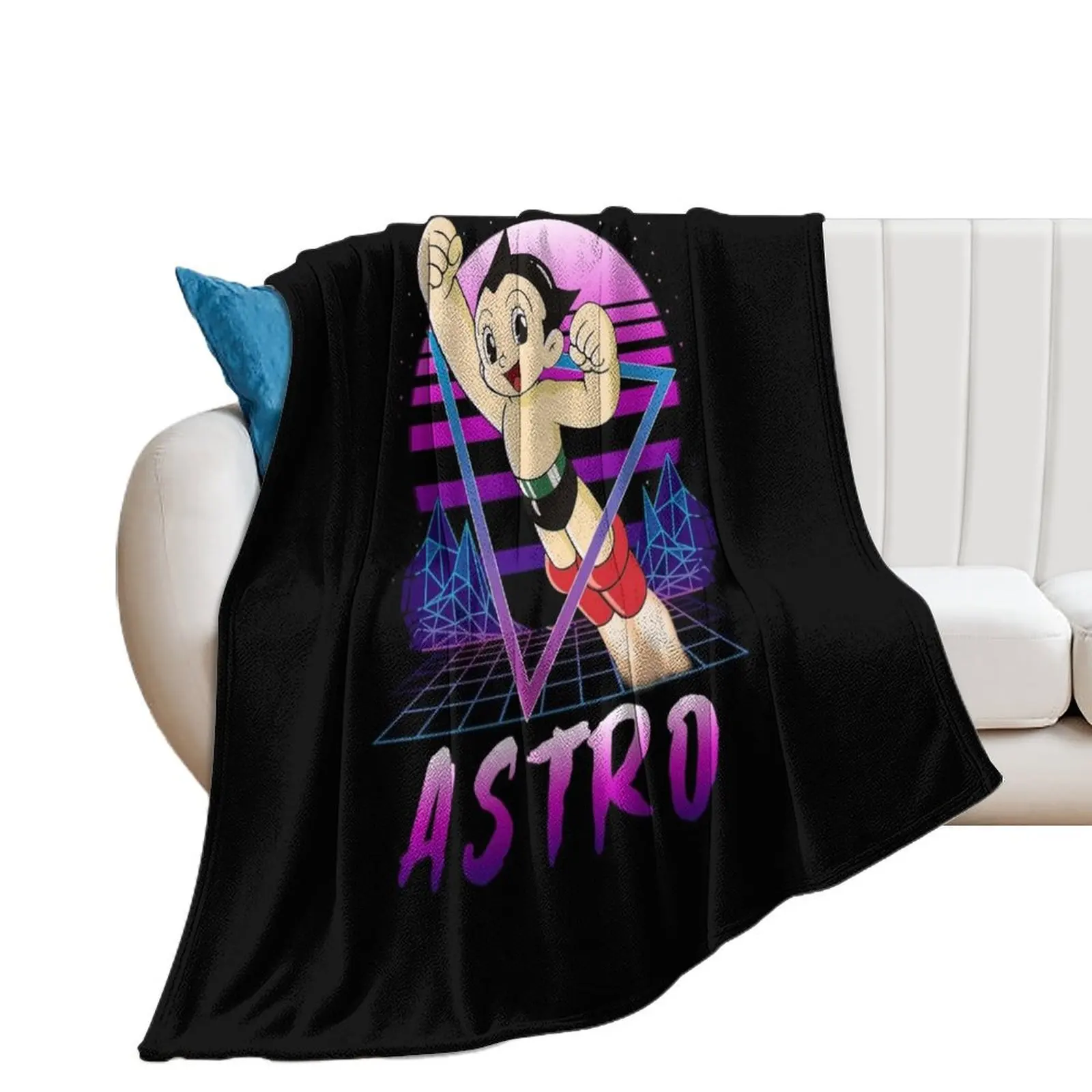 Astro Boy and the Quest for Identity Throw Blanket Plaid on the sofa Decorative Beds Polar Hairy Blankets