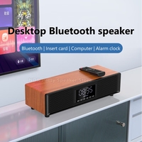 Sansui 400W Peak Power Wireless Blue-tooth Speakers Loud Surround Sound Desktop Computer Audio Home Subwoofer LED Clock Display