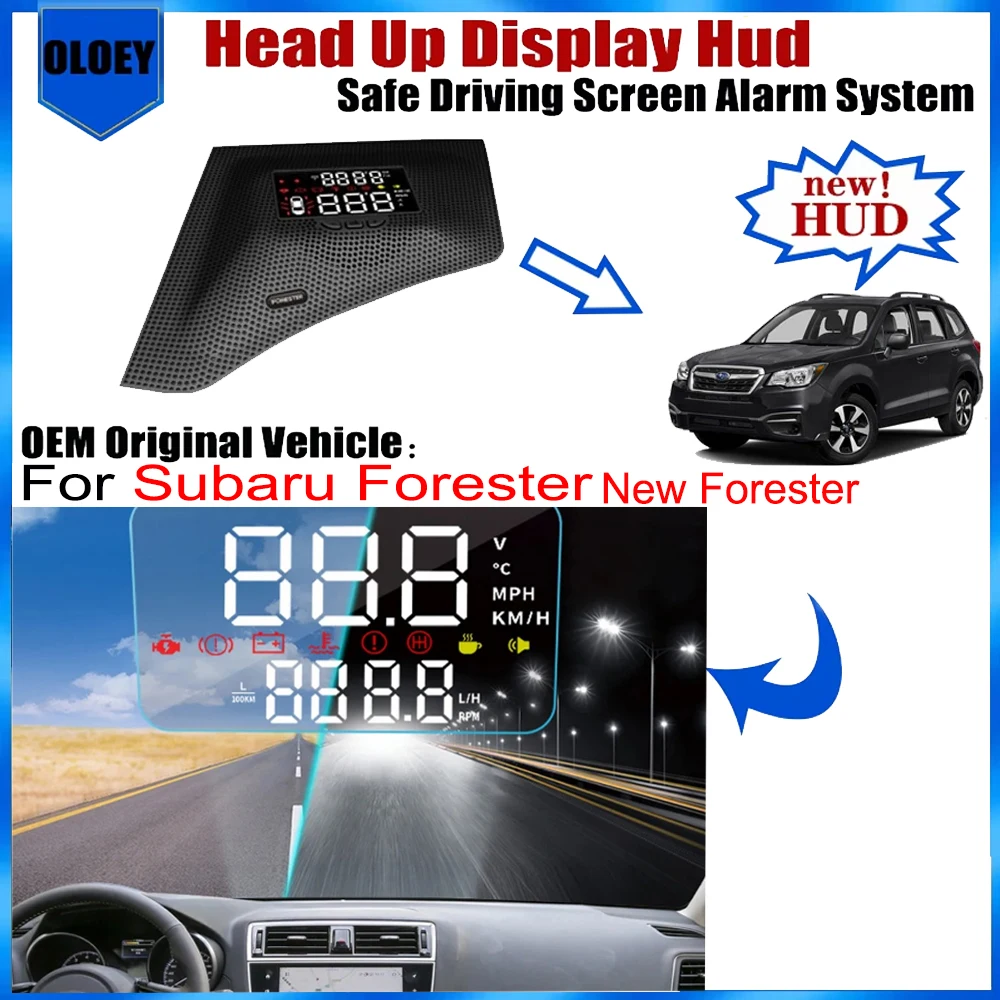 OEM Head Up Display HUD For Subaru Forester New Forester Safe Driving Screen Alarm System Car Electronic Accessories