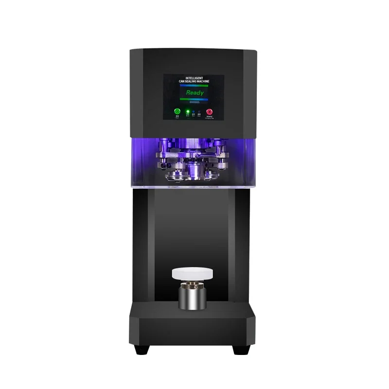 

y Bubble Tea Tin Can Sealing Machine Automatic 110V Bottle Can Sealer Canning Sealing Seamer Machine 220v/50hz 45-170mma