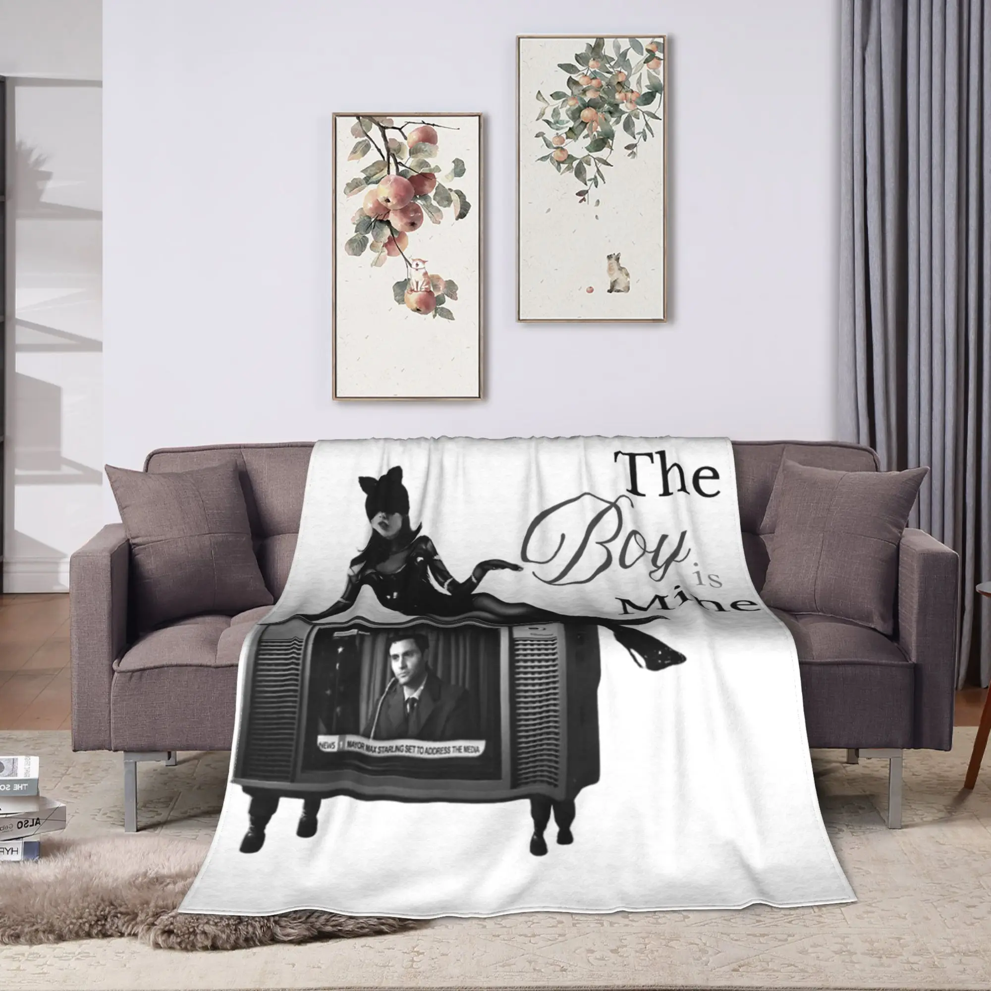 The Boy is Mine Arianas Grandes Blanket Fleece Summer  Multi-function Lightweight Throw Blankets for Sofa Couch Bedspreads