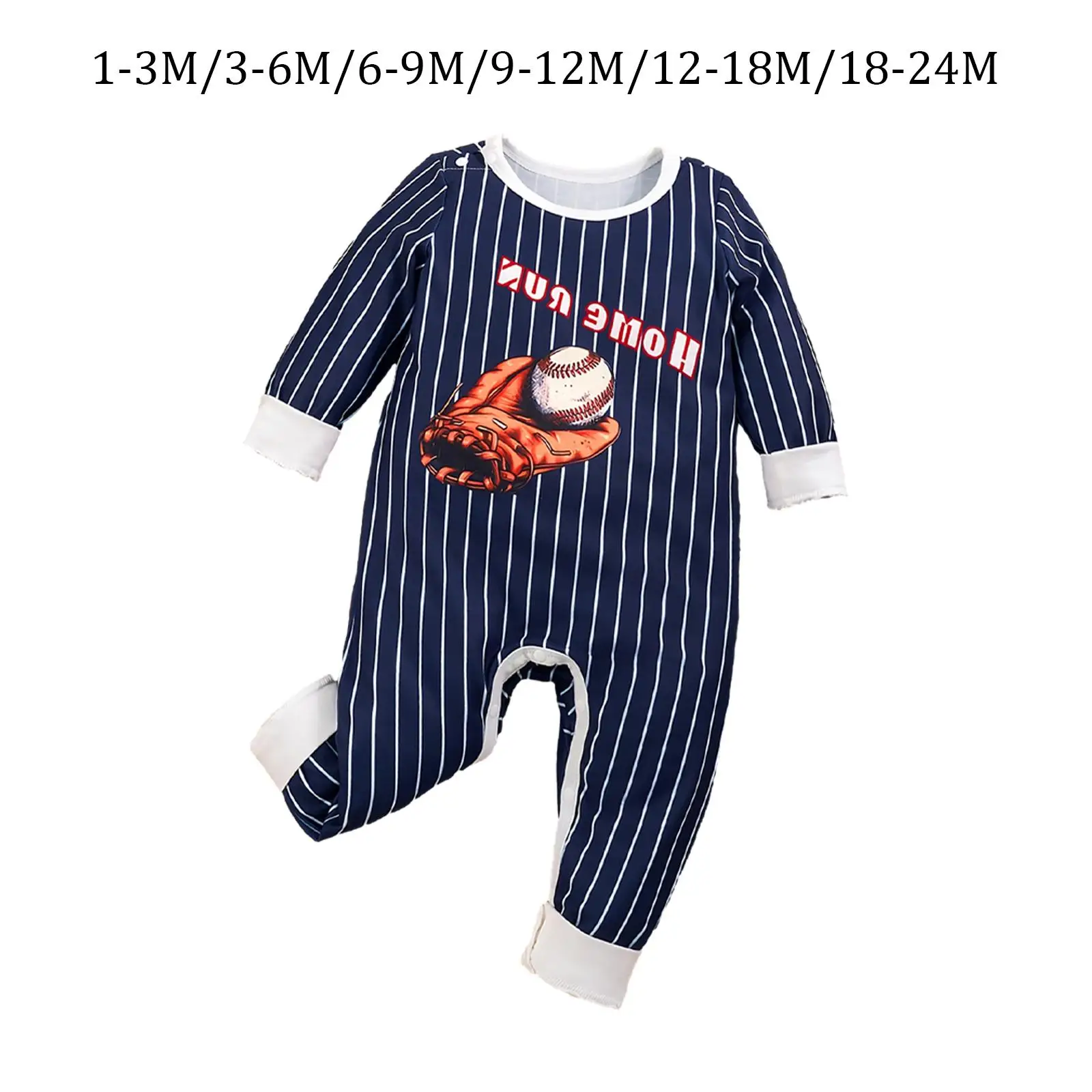 Spring Long Sleeve Striped Print Jumpsuit Breathable Nightclothes Cute Baby Clothes Climb Suit Baby Romper for Infant Toddlers