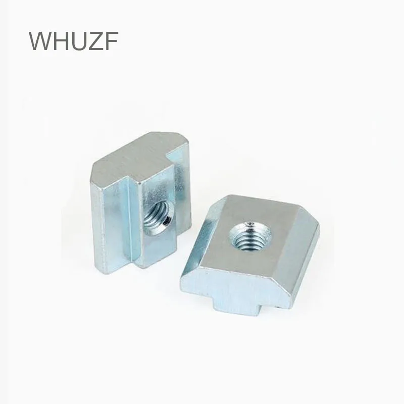 WHUZF M3 M4 M5 M6 M8 M10 T Block Square Nuts T-Track Sliding Hammer Nut for Fastener Aluminum Profile 2020 3030 4040 4545