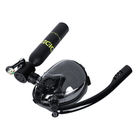 2025 DIDEEP Factory 0.5L Mini Aluminium Scuba Diving Air Tank with Snorkel Mask Best Price Product
