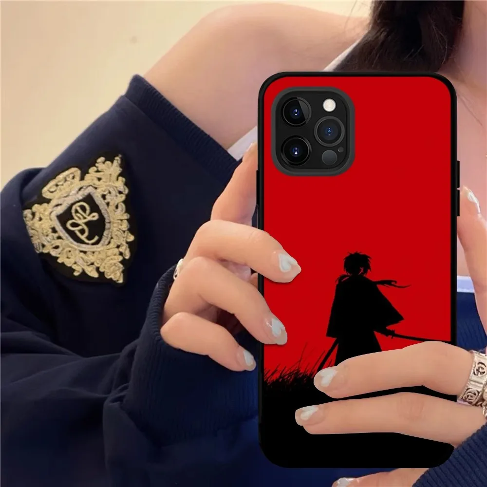 R-Rurouni K-Kenshin Anime Phone Case Silicone Soft for iphone 15 14 13 12 11 Pro Mini XS MAX 8 7 6 Plus X XS XR Cover