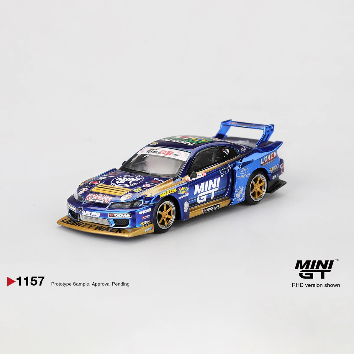 MiniGT 1:64 Nissan Silvia S14 Diecast - alternate angle