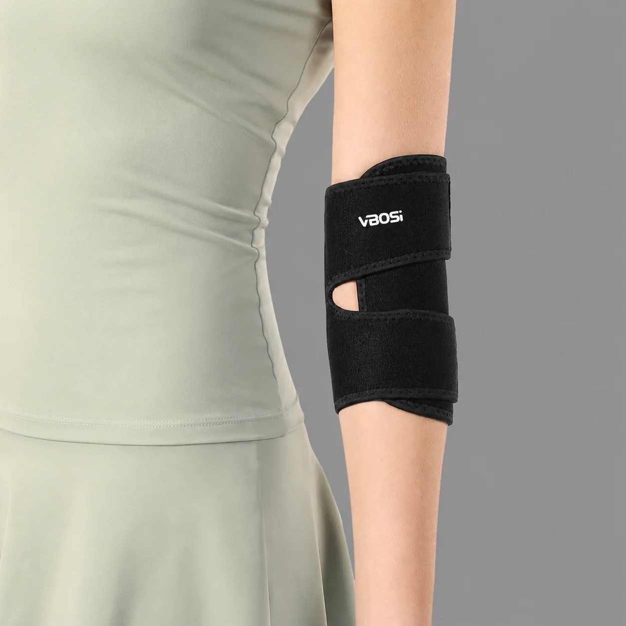 1-teilige verstellbare Ellenbogenstütze aus Neopren – bequemer Sport-Fitness-Schutz für Männer und Frauen