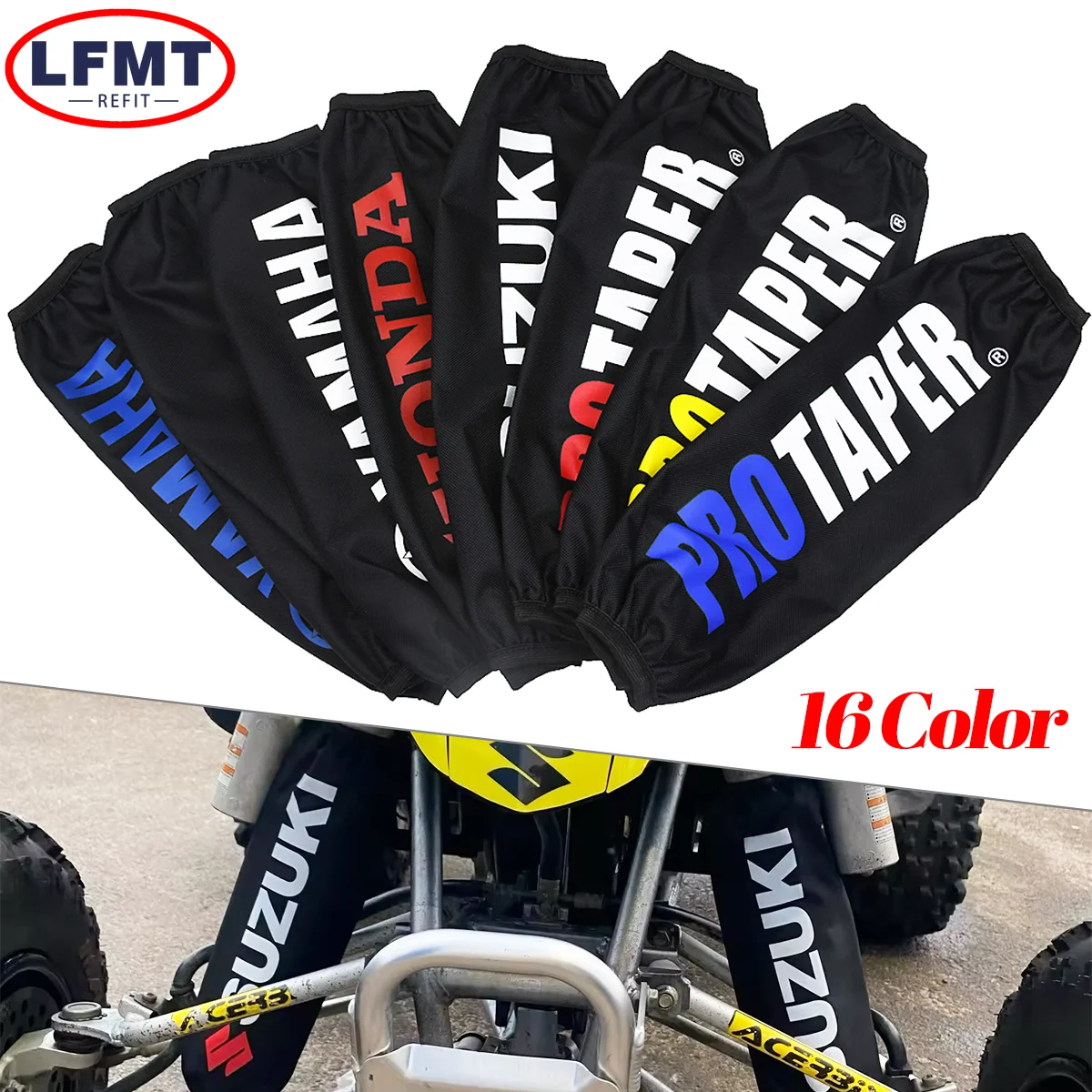 

27/35cm Front Rear Shock Absorber Suspension Protector Protection Cover Universal All Dirt Pit Bike Motorcycle Quad Scooter ATV