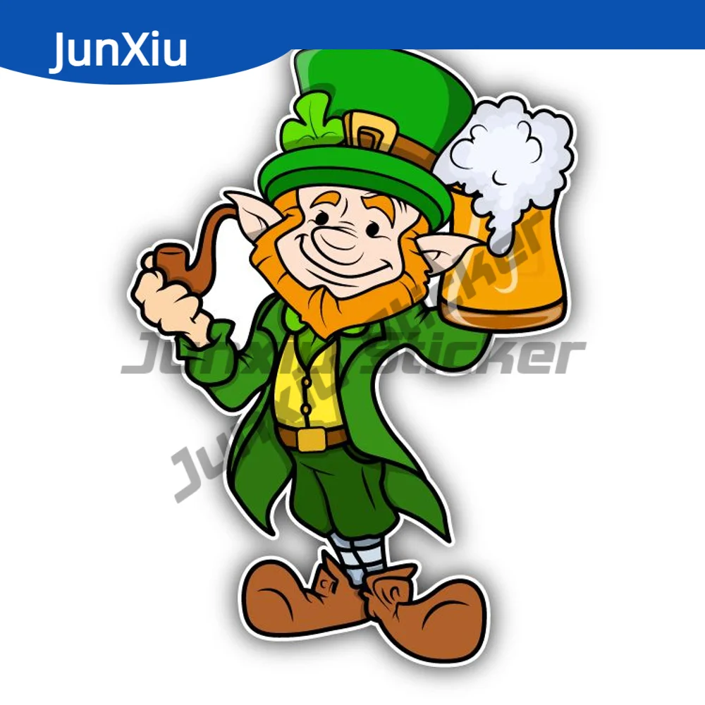 

Leprechaun Beer Sticker For Car Suv Bumper Bodywork Windshield Decoration Decal Scratch-proof Accessories V 125 Motorcycle Pvc