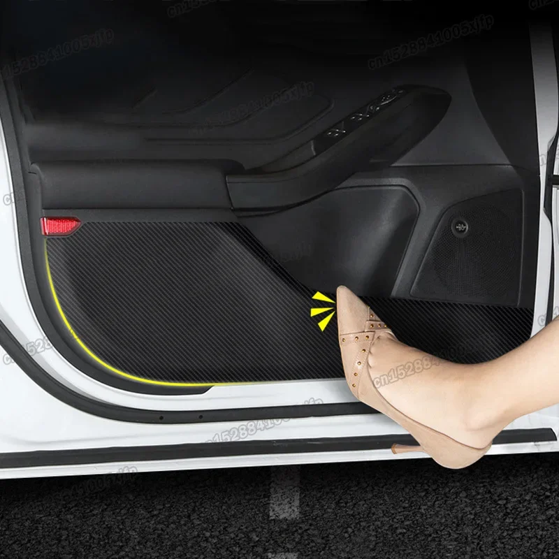 Car Interior Door Mat Anti Kick Pad Protective Sticker Decoration for Ford Focus 2012-2024 Mk3 Mk4 Active Accessories Auto