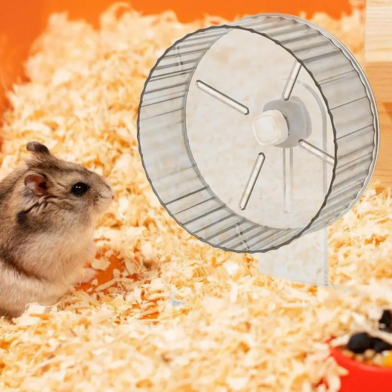 Silent Chinchilla Exercise Wheel Quiet Spin Acrylic Hamster Running Wheel Acrylic Quiet Spin Small Animals Quiet Running Wheels