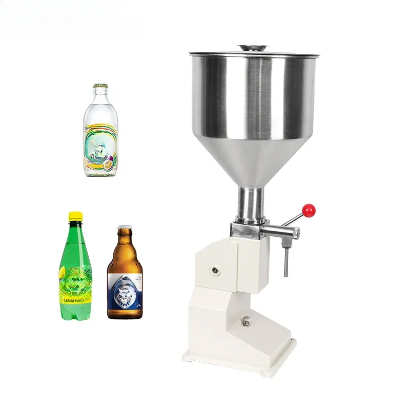 Stainless steel quantitative manual 5-100ml oil and water paste ordinary packaging filling machine